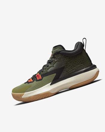 Nike Zion 1 Grises Oscuro Verdes Negros | MX 2215